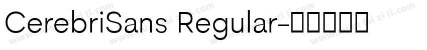CerebriSans Regular字体转换